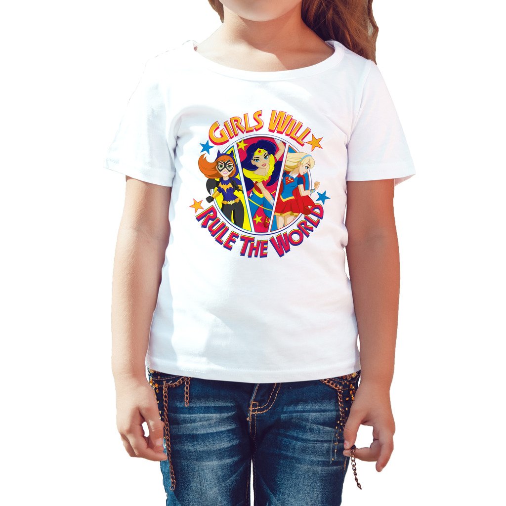 DC Super Hero Girls Batgirl Wonder Woman Supergirl Rule The World Prof FRUSTRATED INC
