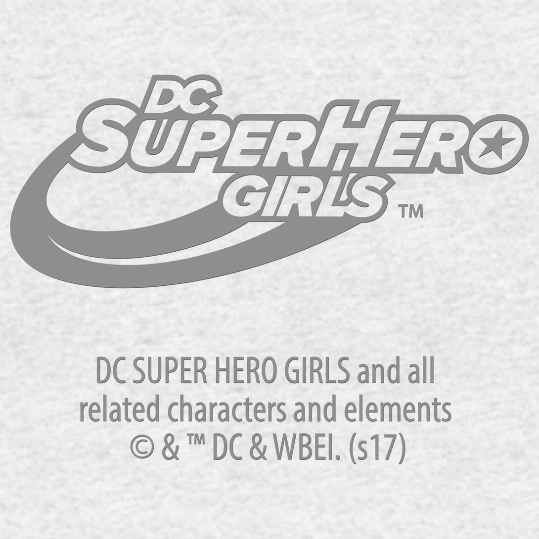 DC Comics Super Hero Girls Supergirl Logo Drips Official Kid's T-Shirt (Heather Grey) - Urban Species Kids Short Sleeved T-Shirt