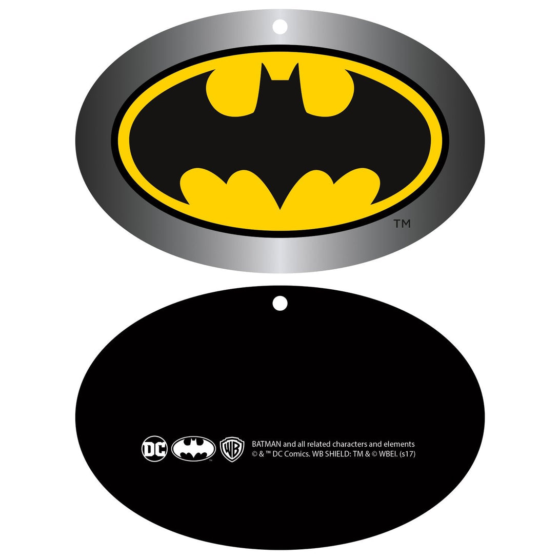 DC Comics Batman Logo Classic Official Women's T-shirt Black - Urban Species Hang Tag