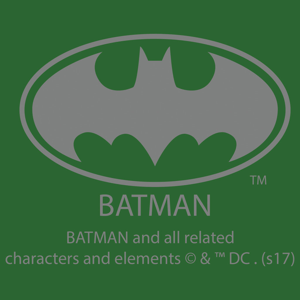 DC Comics Batman Xmas Pattern Official Sweatshirt Green - Urban Species Neck Print