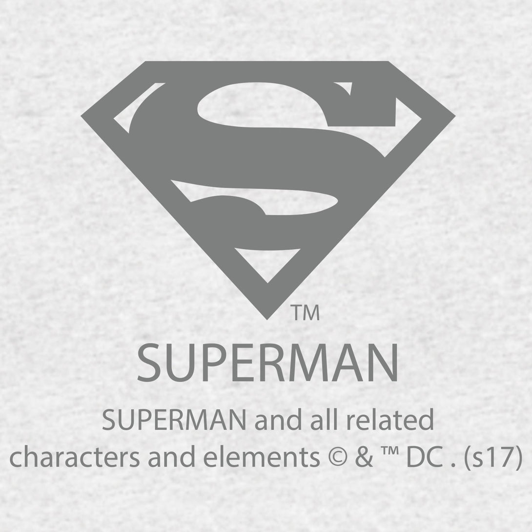 DC Comics Superman Power Official Kid's T-Shirt (Heather Grey) - Urban Species Kids Short Sleeved T-Shirt