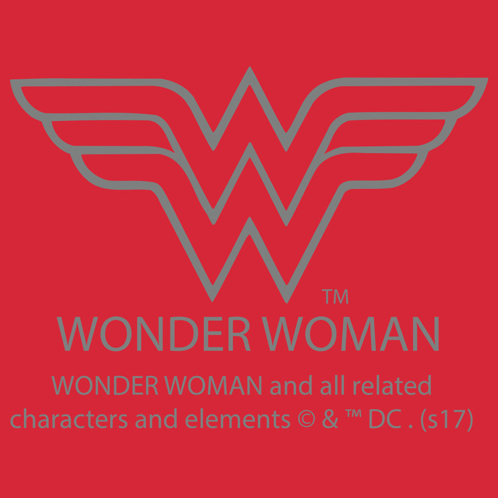 DC Comics Wonder Woman Logo Classic 01 Official Women's T-shirt (Red) - Urban Species Ladies Short Sleeved T-Shirt