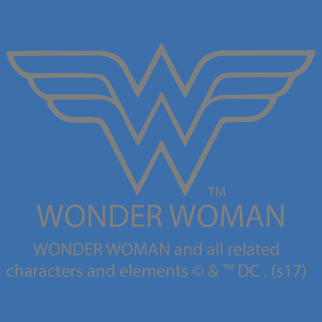 DC Comics Wonder Woman Character Spray Star Official Women's T-shirt (Royal Blue) - Urban Species Ladies Short Sleeved T-Shirt