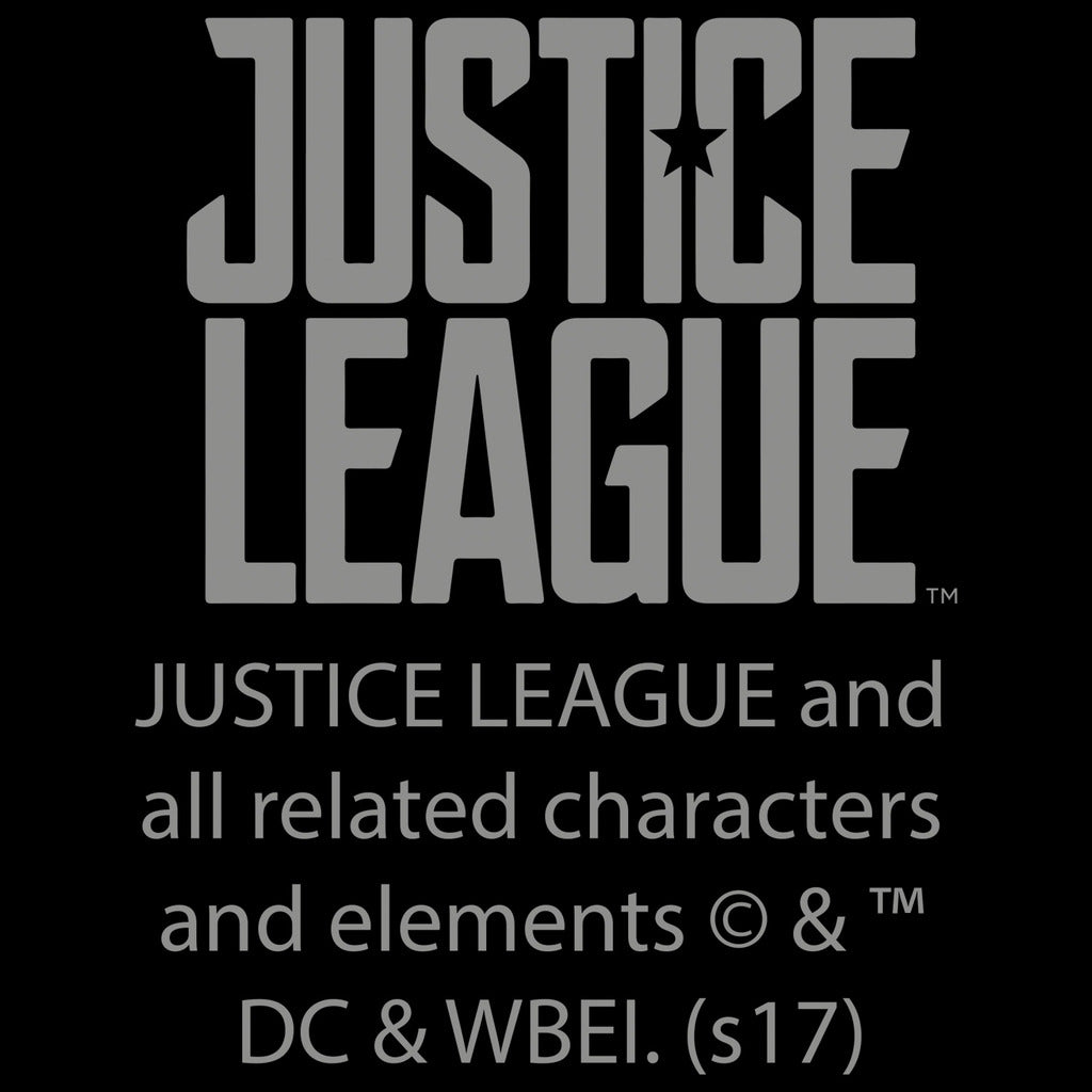 DC Justice League Logo Metallic Official Sweatshirt (Black) - Urban Species Sweatshirt