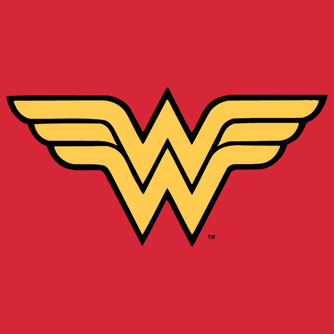 DC Comics Wonder Woman Logo Classic 01 Official Women's T-shirt (Red) - Urban Species Ladies Short Sleeved T-Shirt