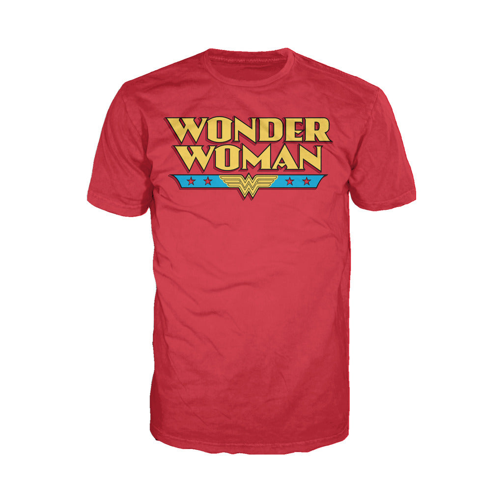 DC Comics Wonder Woman Logo Classic 02 Official Men's T-shirt (Red) - Urban Species Mens Short Sleeved T-Shirt