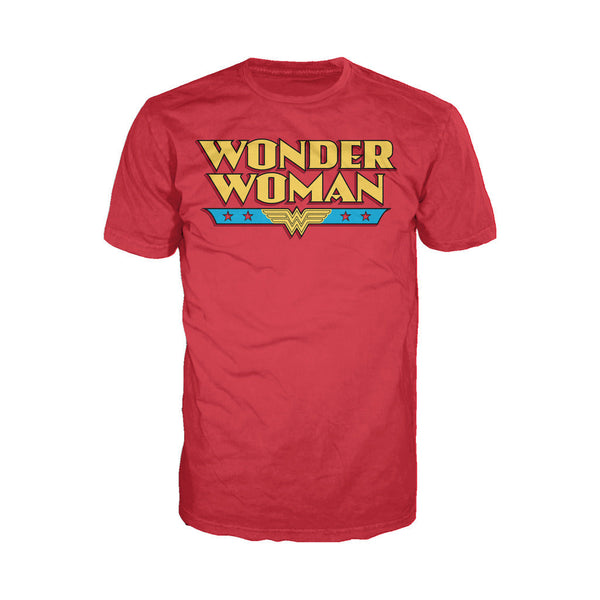 DC Comics Wonder Woman Logo Classic 02 Official Men's T-shirt (Red) - Urban Species Mens Short Sleeved T-Shirt