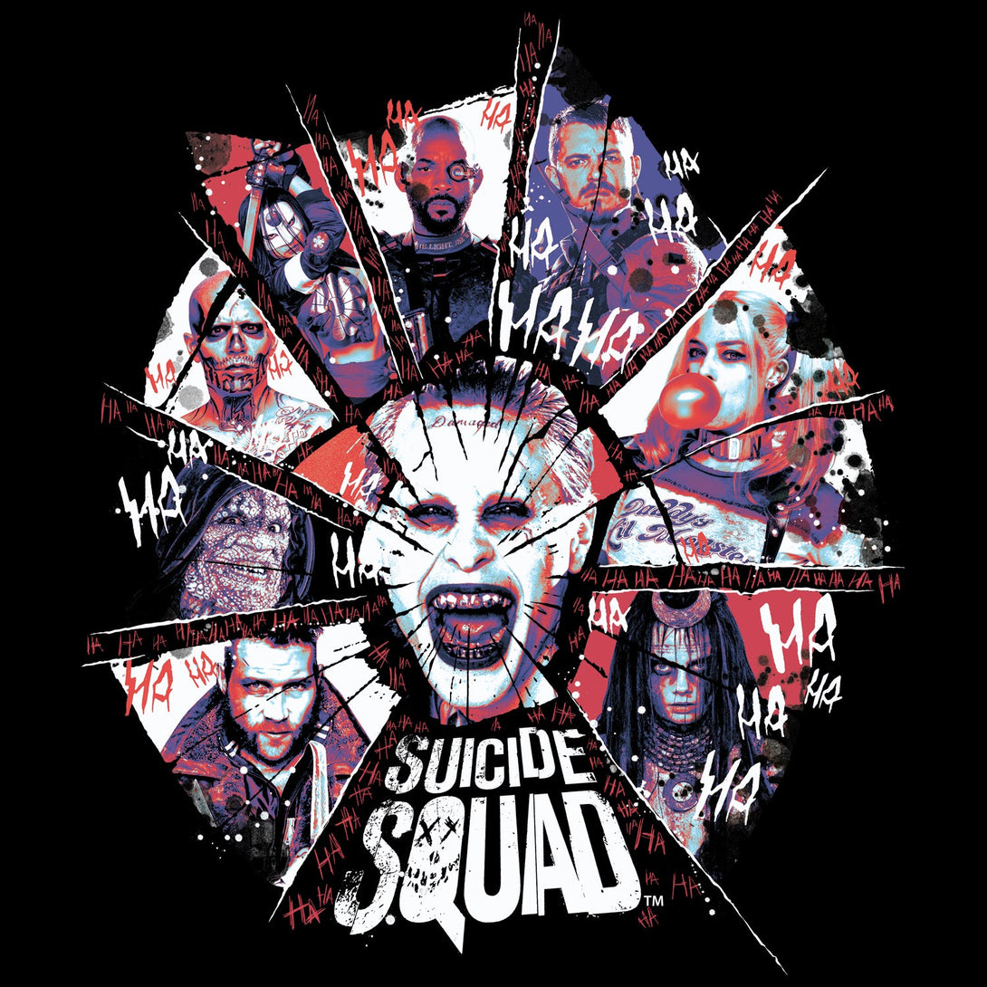DC Suicide Squad Shattered Official Women's Long Tank Dress (Black) - Urban Species Ladies Long Tank Dress