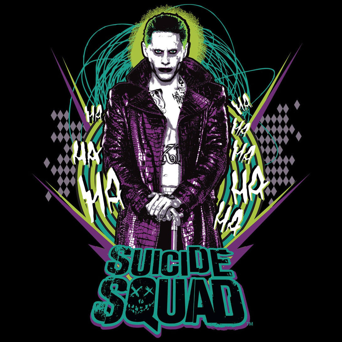DC Suicide Squad Logo Joker Official Women's Long Tank Dress (Black) - Urban Species Ladies Long Tank Dress