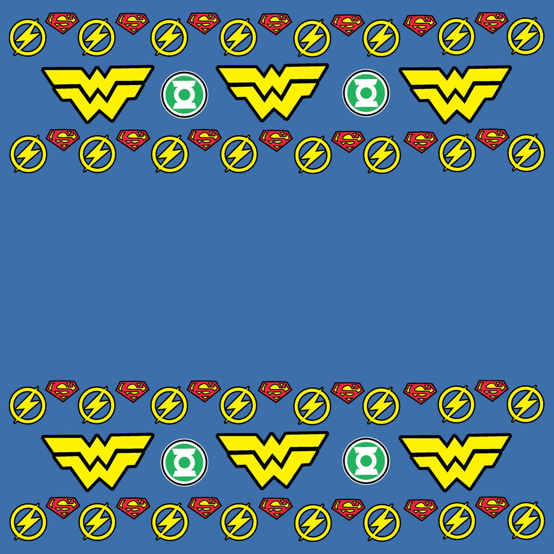 DC Comics Justice League Wonder Woman Xmas Pattern Tube Official Sweatshirt Blue - Urban Species Design Close Up