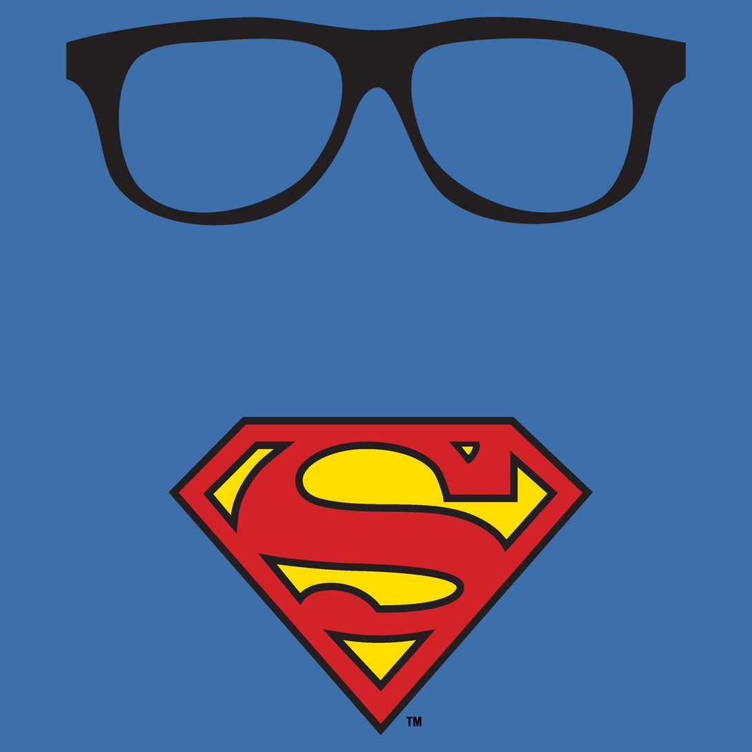 DC Comics Superman Logo Glasses Official Kid's T-Shirt (Royal Blue) - Urban Species Kids Short Sleeved T-Shirt