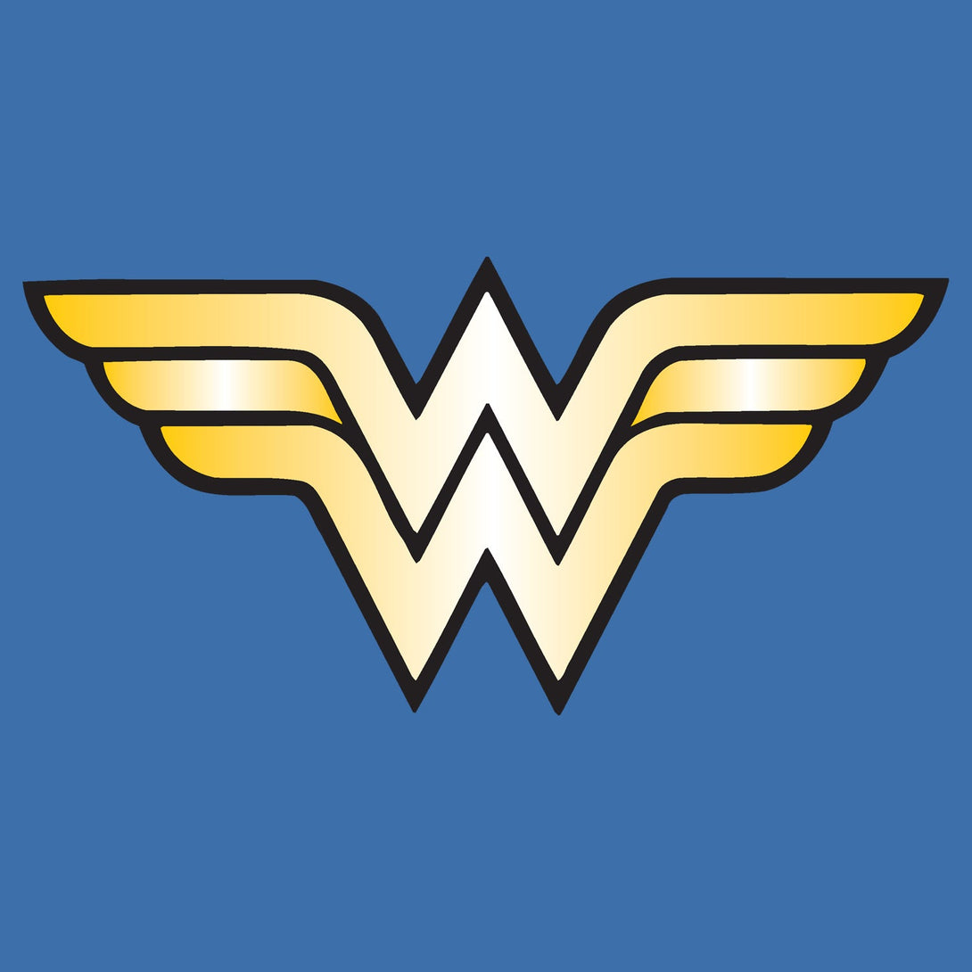 DC Comics Wonder Woman Logo Classic Official Kid's T-shirt - Urban Species Design Close Up