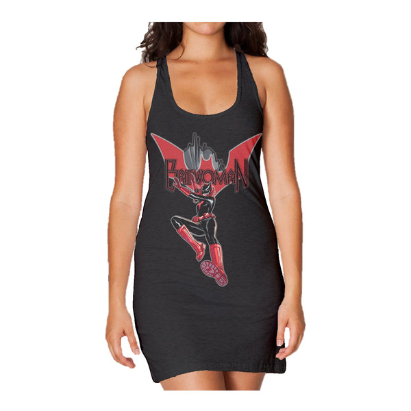 DC Comics Batwoman Logo Entrance Women's Long Tank Dress Black - Urban Species