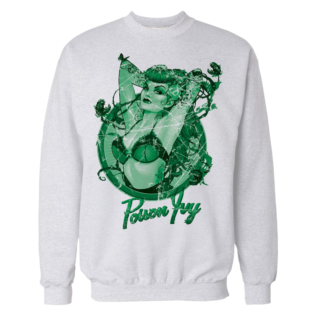 DC Comics Bombshells Poison Ivy Character Official Sweatshirt White - Urban Species