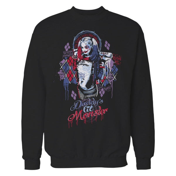 DC Comics Suicide Squad Harley Quinn Lil Monster Official Sweatshirt Black - Urban Species