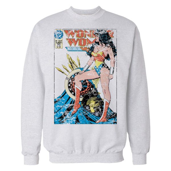 DC Comics Wonder Woman Cover WW55 Legs Official Sweatshirt (White)