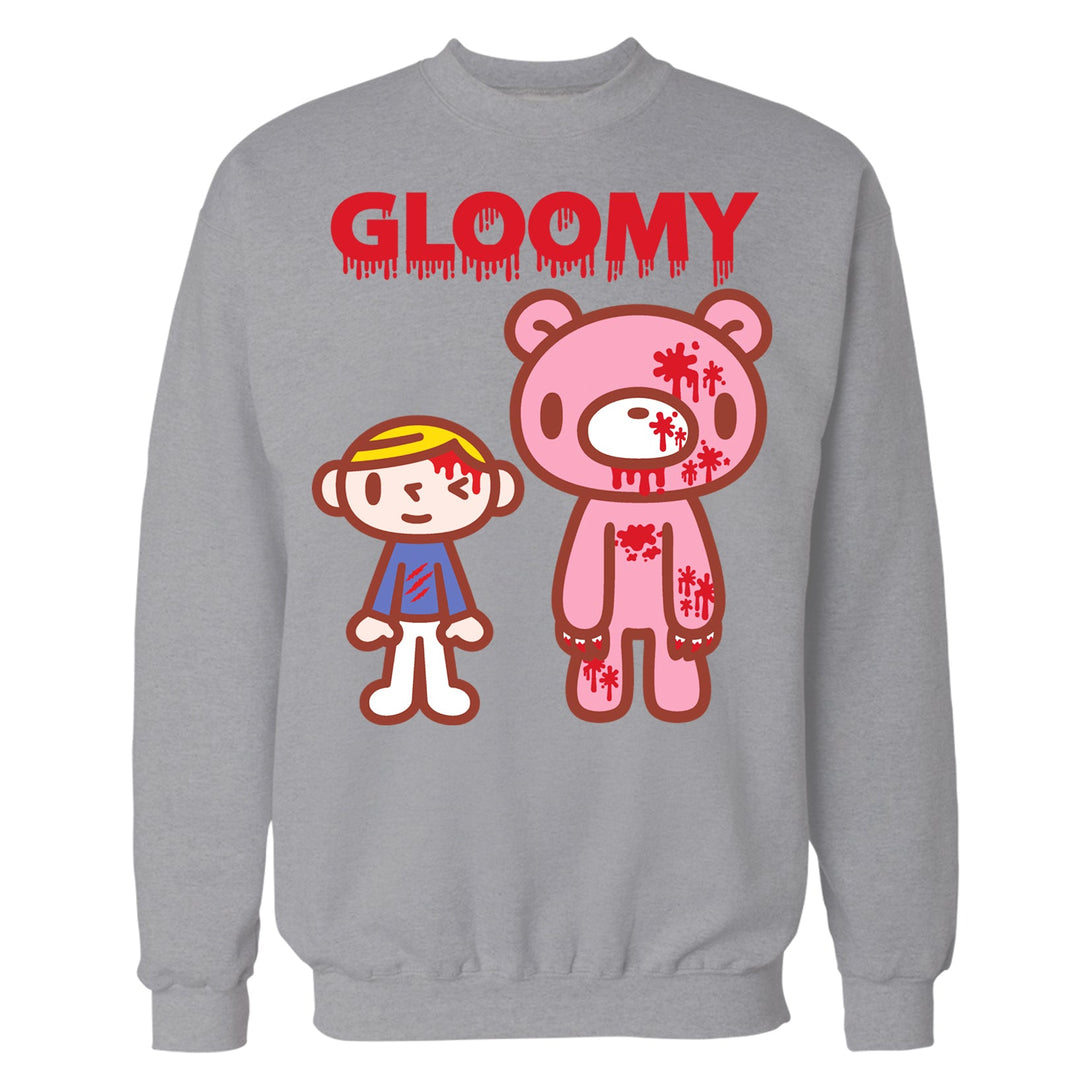 Gloomy Bear Blood Splatter Official Sweatshirt Sports Grey - Urban Species