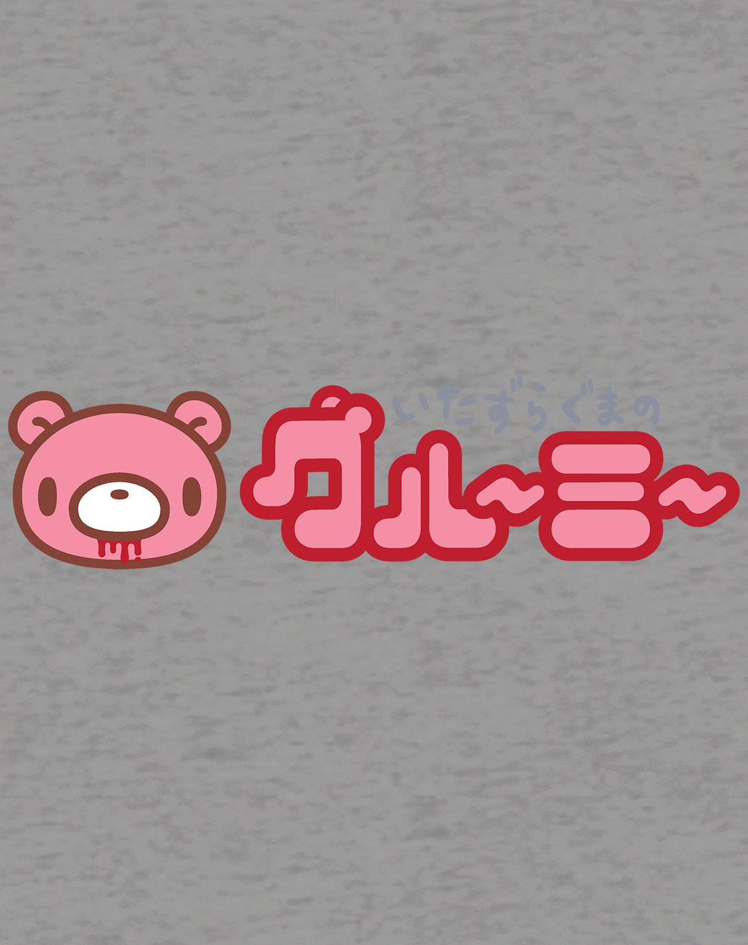 Gloomy Bear Logo Official Men's T-shirt Sports Grey - Urban Species Design Close Up