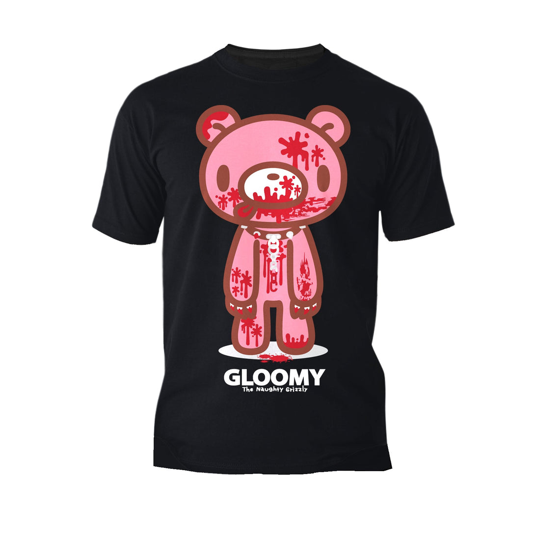 Gloomy Bear Naughty Grizzly Official Men's T-shirt Black - Urban Species