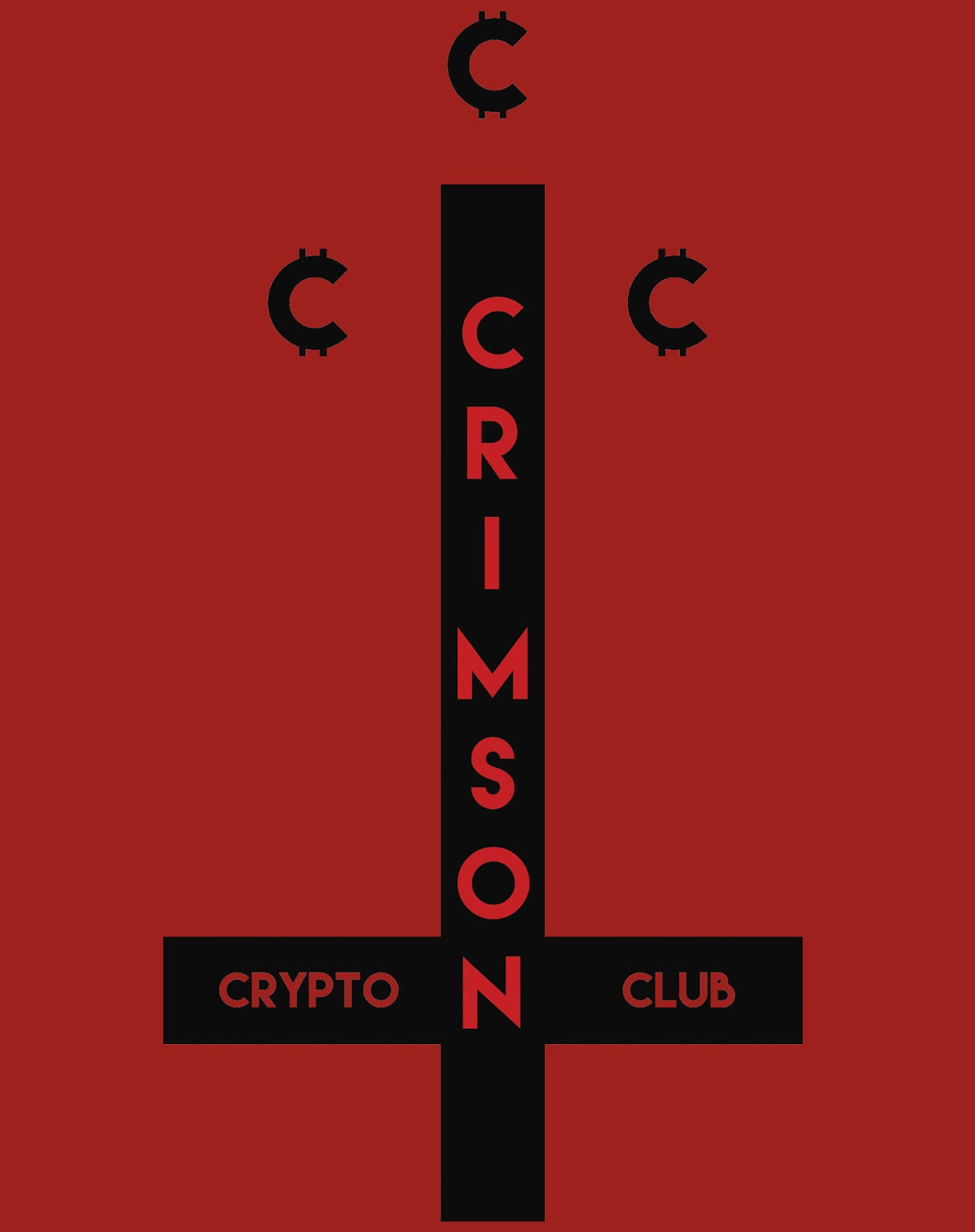 Kevin Smith Clerks 3 Blockchain Coltrane Crimson Crypto Club Logo Official Women's T-Shirt Red - Urban Species Design Close Up