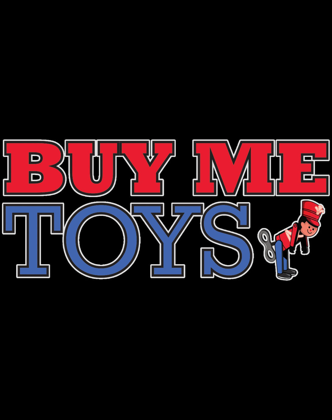 Kevin Smith Clerks 3 Buy Me Toys Logo Official Women's T-Shirt Black - Urban Species Design Close Up