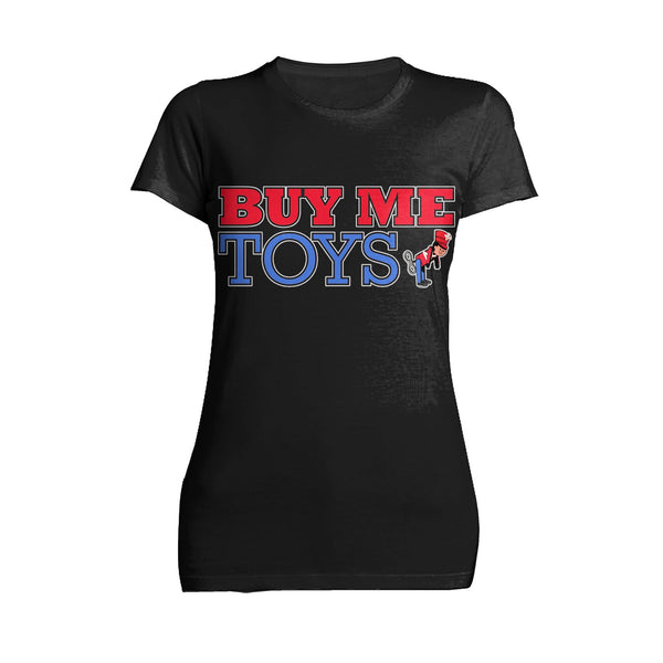 Kevin Smith Clerks 3 Buy Me Toys Logo Official Women's T-Shirt Black - Urban Species