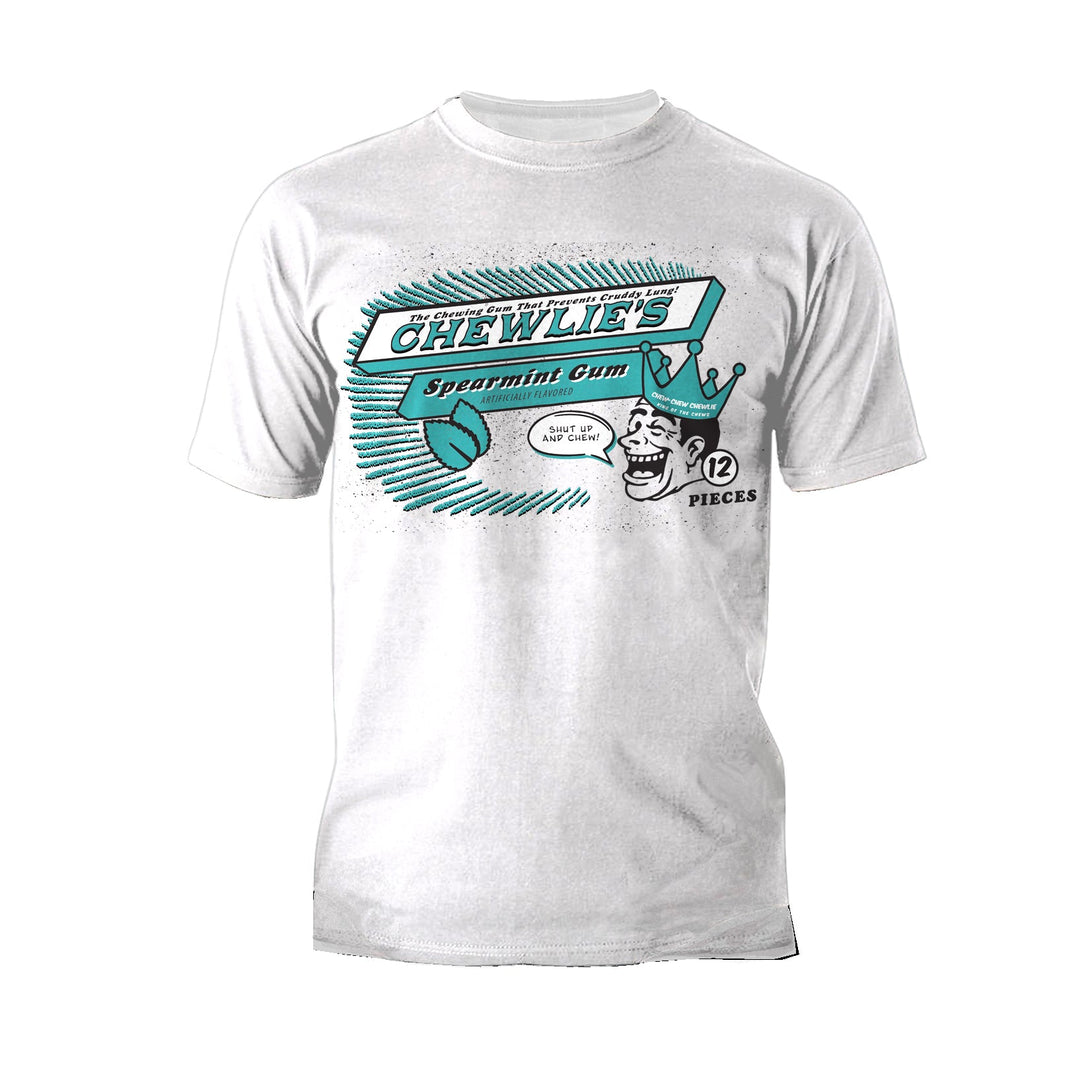 Kevin Smith Clerks 3 Chewlie's Spearmint Gum Vintage Logo Official Men's T-Shirt White - Urban Species