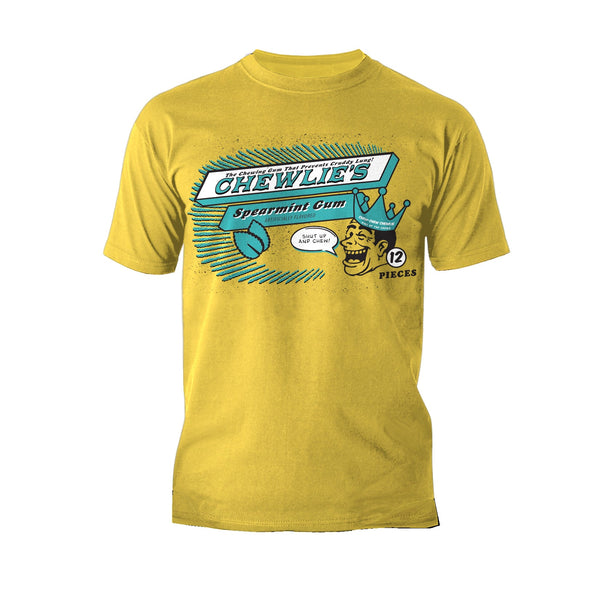 Kevin Smith Clerks 3 Chewlie's Spearmint Gum Vintage Logo Official Men's T-Shirt Yellow - Urban Species