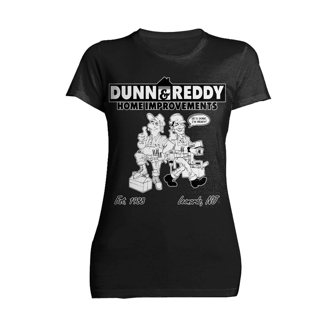 Kevin Smith Clerks 3 Dunn & Ready Roofing Splash Official Women's T-Shirt Black - Urban Species