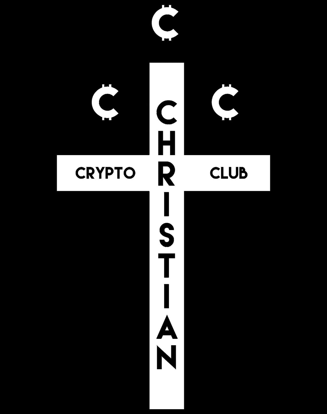 Kevin Smith Clerks 3 Elias Christian Crypto Club Logo Official Women's T-Shirt Black - Urban Species Design Close Up