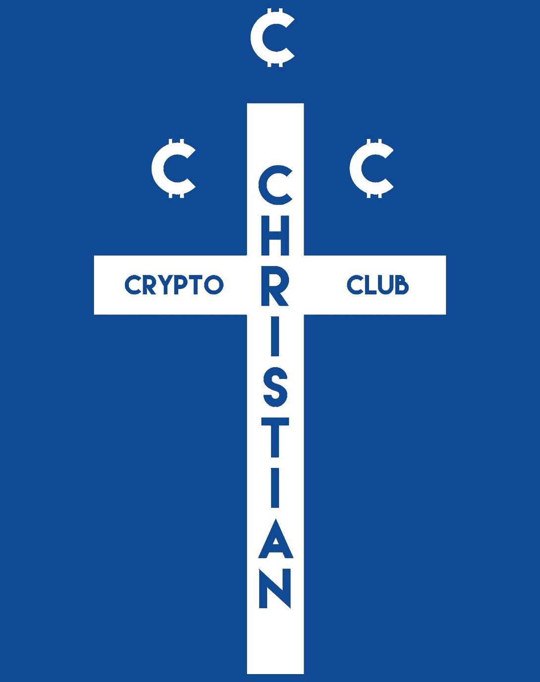 Kevin Smith Clerks 3 Elias Christian Crypto Club Logo Official Women's T-Shirt Blue - Urban Species Design Close Up