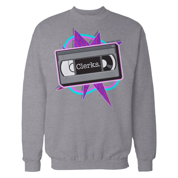 Kevin Smith Clerks VHS Tape Meme Icon Vintage 1990s Pop Art Official Sweatshirt Sports Grey - Urban Species