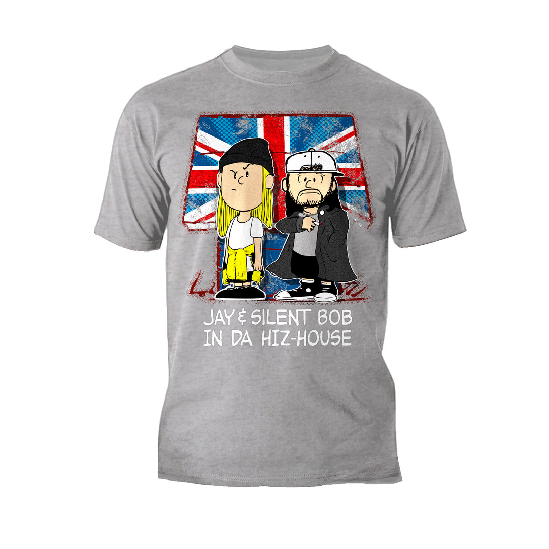 Kevin Smith Jay & Silent Bob-Nuts Remix Da Hiz-House UK Excl Official Men's T-Shirt Sports Grey - Urban Species