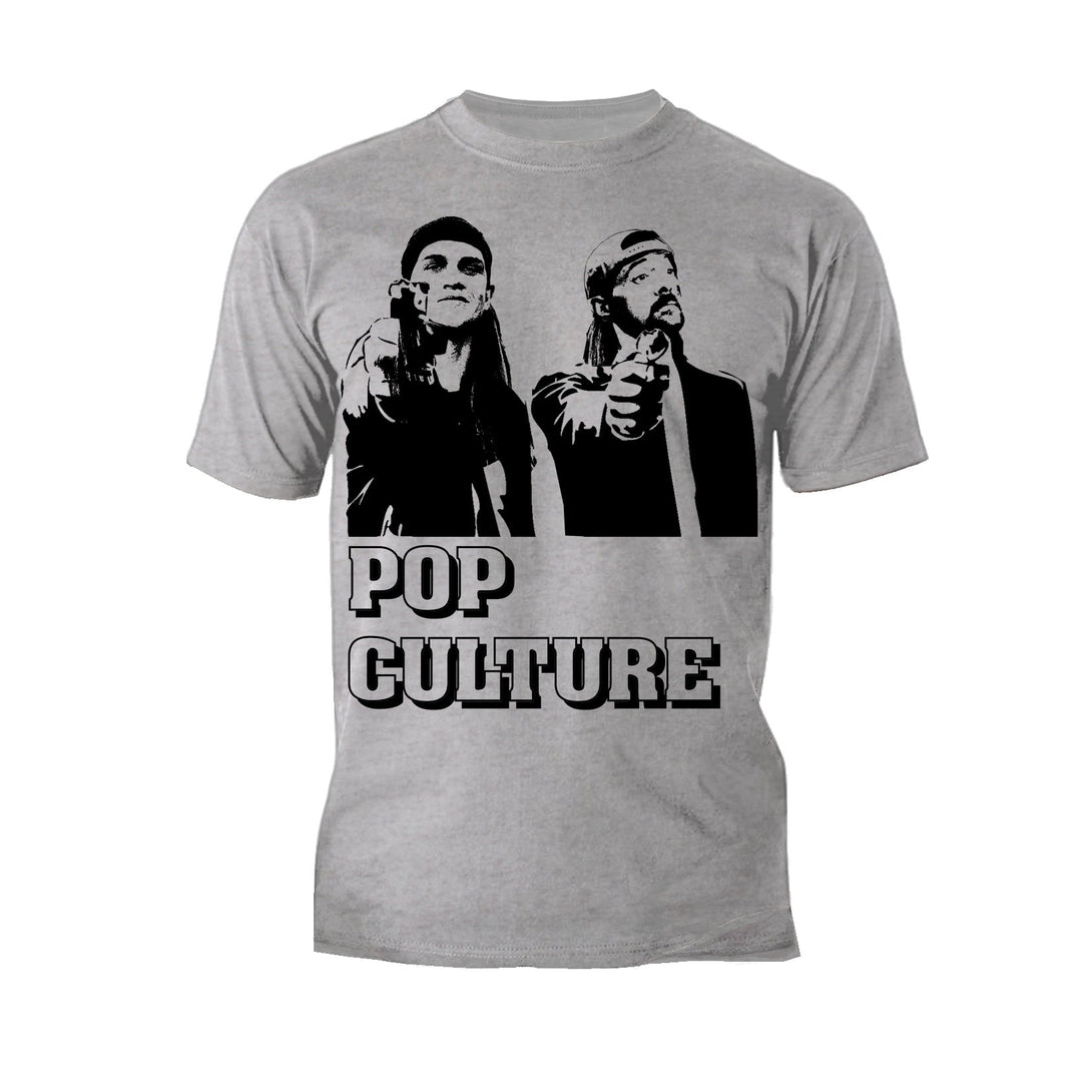 Kevin Smith Jay & Silent Bob Pop Culture Fiction Remix Official Men's T-Shirt Sports Grey - Urban Species