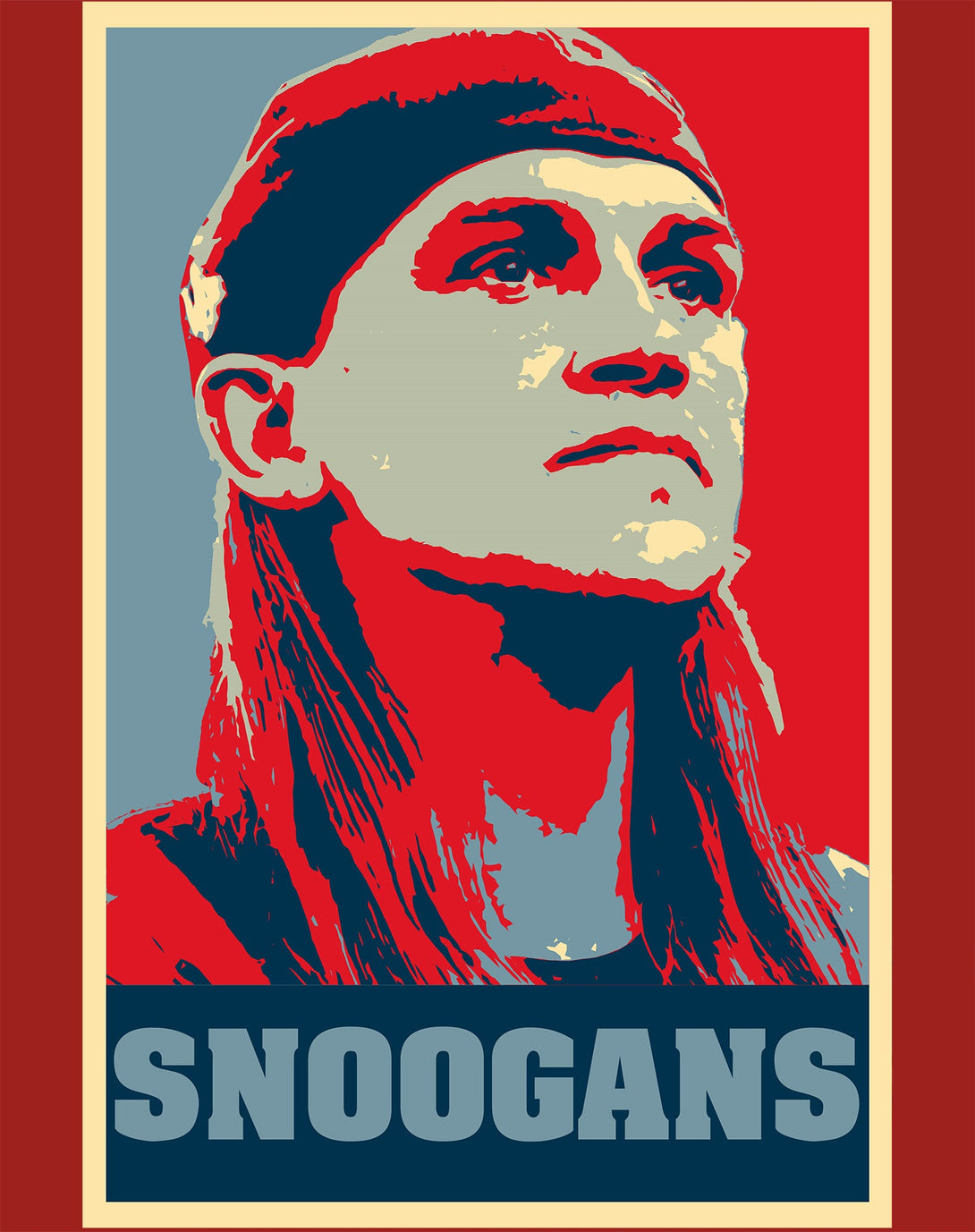 Kevin Smith Jay & Silent Bob Propaganda Snoogans Official Men's T-Shirt Red - Urban Species Design Close Up