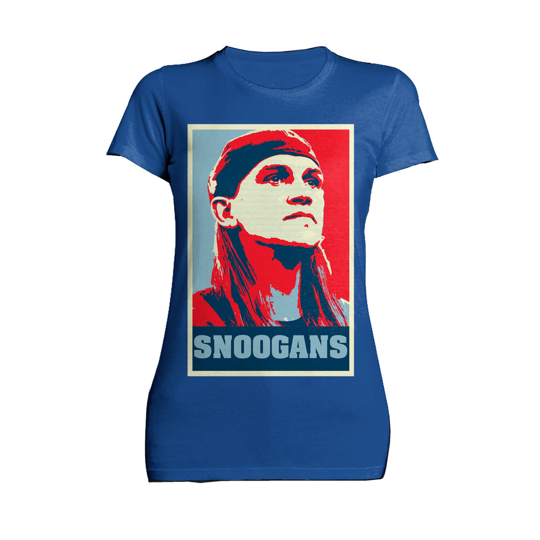 Kevin Smith Jay & Silent Bob Propaganda Snoogans Official Women's T-Shirt Blue - Urban Species