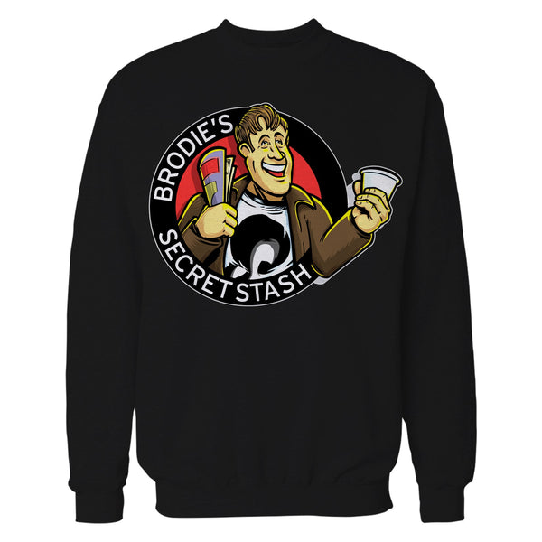 Kevin Smith Jay & Silent Bob Reboot Brodie's Secret Stash Comic Book Store Logo Official Sweatshirt Black - Urban Species