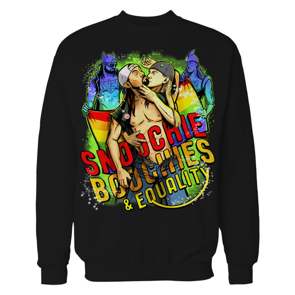 Kevin Smith Jay & Silent Bob Reboot LGBTQ Splash Official Sweatshirt Black - Urban Species