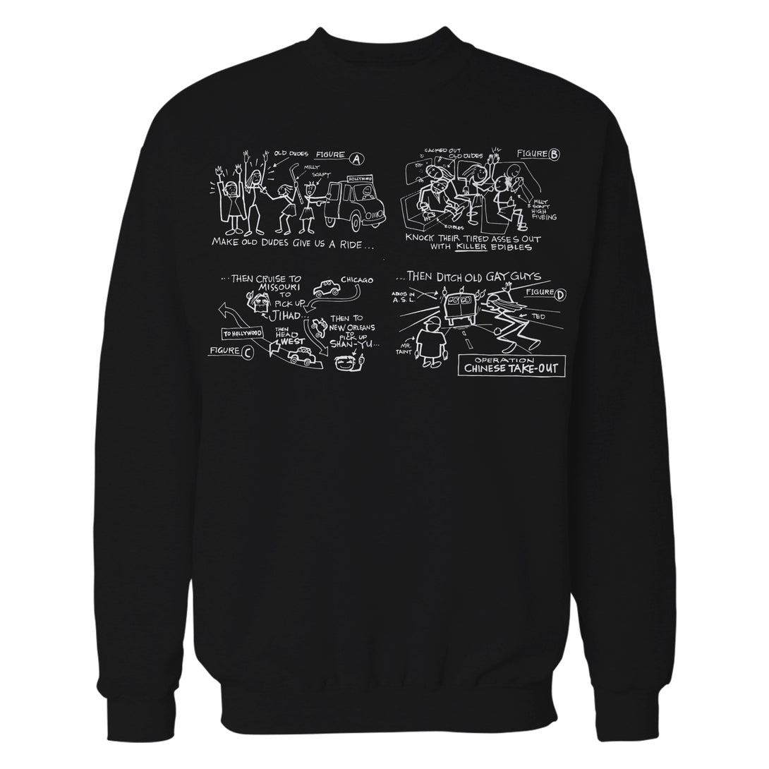Kevin Smith Jay & Silent Bob Reboot Operation Chinese T-O Official Sweatshirt Black - Urban Species
