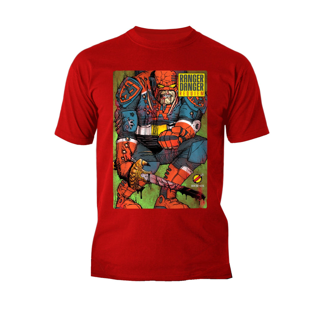 Kevin Smith Jay & Silent Bob Reboot Ranger Danger Requiem Comic Official Men's T-Shirt Red - Urban Species
