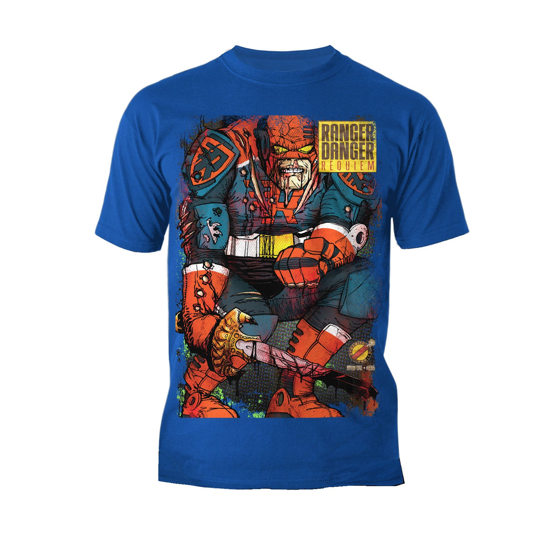 Kevin Smith Jay & Silent Bob Reboot Ranger Danger Requiem Comic LDN Variant Official Men's T-Shirt Blue - Urban Species