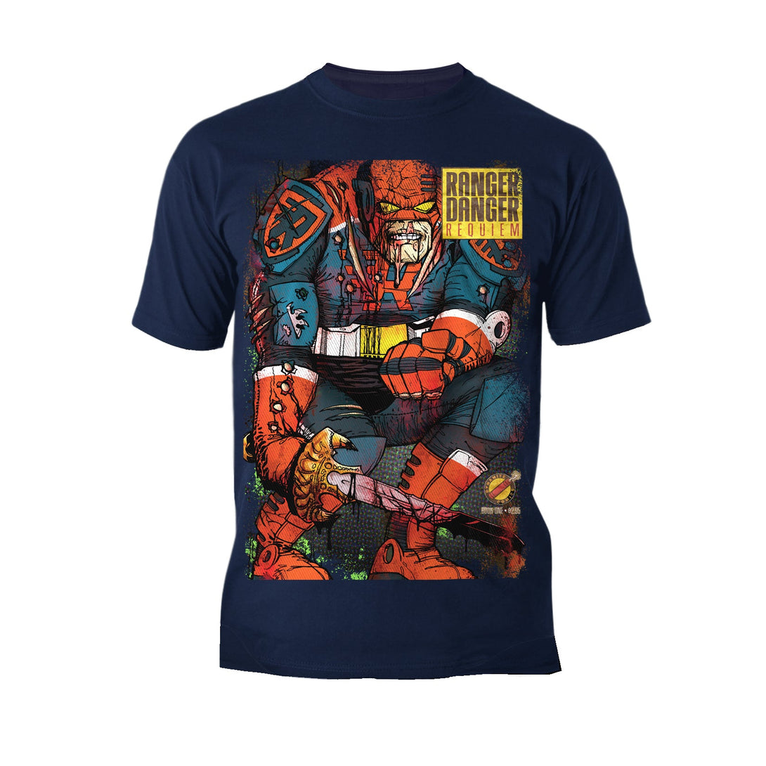 Kevin Smith Jay & Silent Bob Reboot Ranger Danger Requiem Comic LDN Variant Official Men's T-Shirt Navy - Urban Species