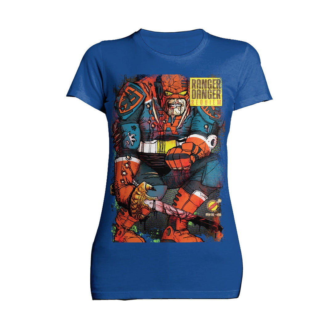 Kevin Smith Jay & Silent Bob Reboot Ranger Danger Requiem Comic LDN Variant Official Women's T-Shirt Blue - Urban Species