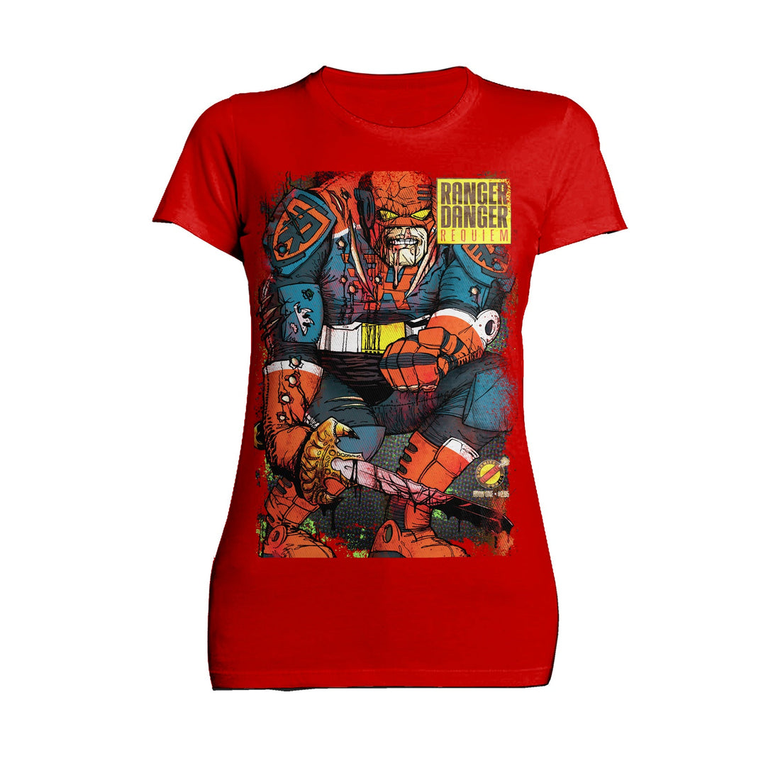Kevin Smith Jay & Silent Bob Reboot Ranger Danger Requiem Comic LDN Variant Official Women's T-Shirt Red - Urban Species