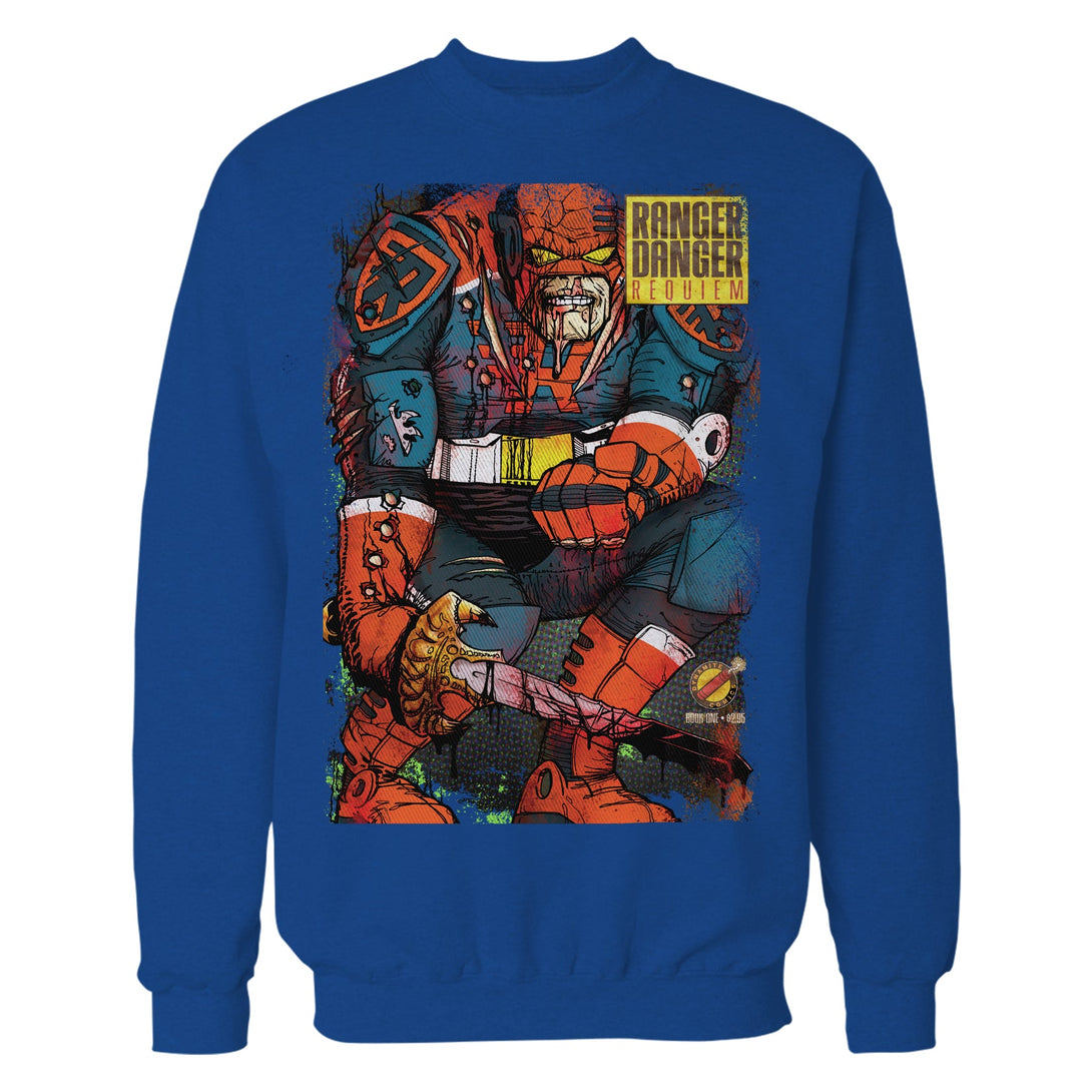 Kevin Smith Jay & Silent Bob Reboot Ranger Danger Requiem Comic LDN Variant Official Sweatshirt Blue - Urban Species