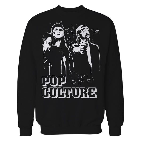 Kevin Smith Jay & Silent Bob Remix Pop Culture Fiction Graff Official Sweatshirt Black - Urban Species