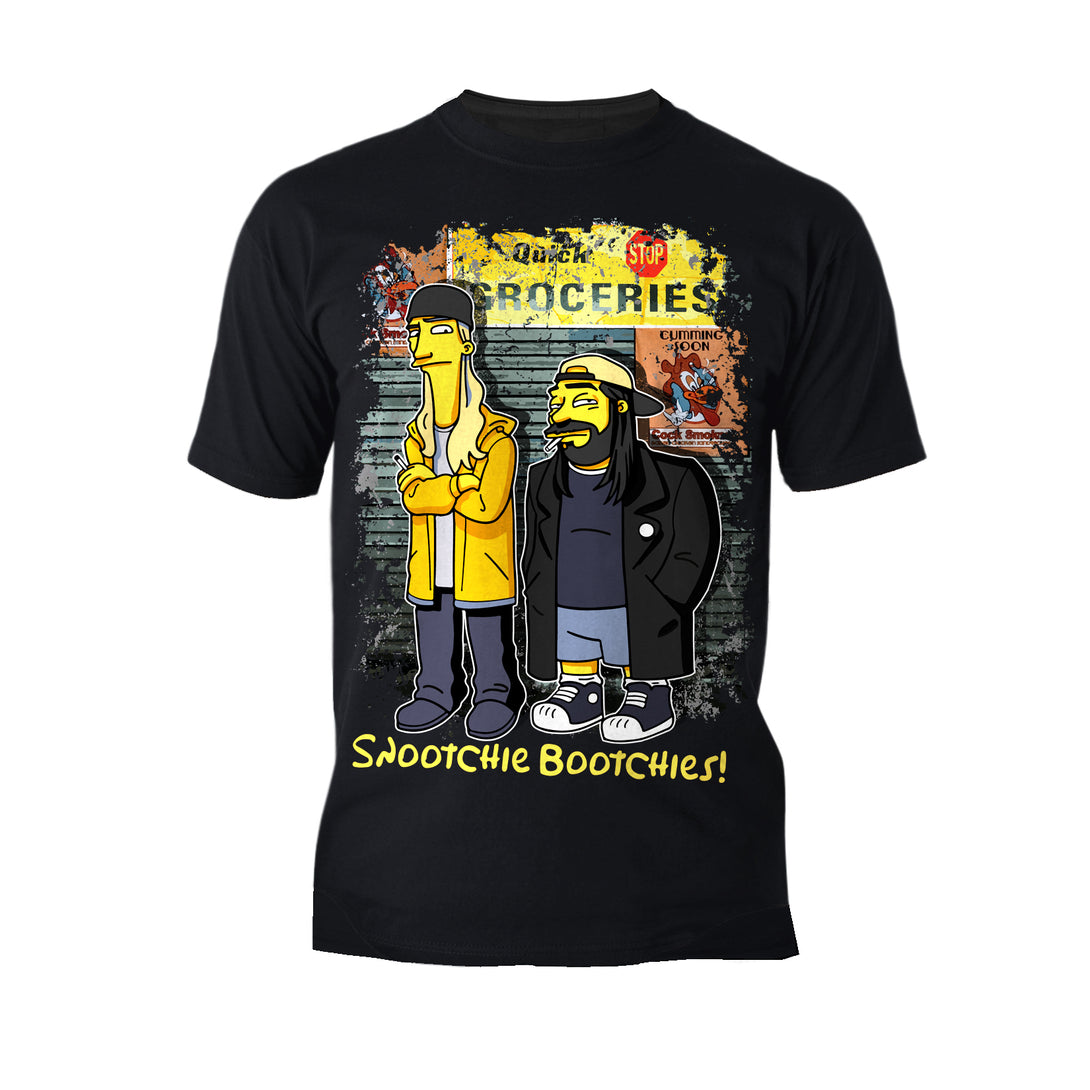 Kevin Smith Jay & Silent Bob Remix Springfield Quick Stop Official Men's T-Shirt Black - Urban Species