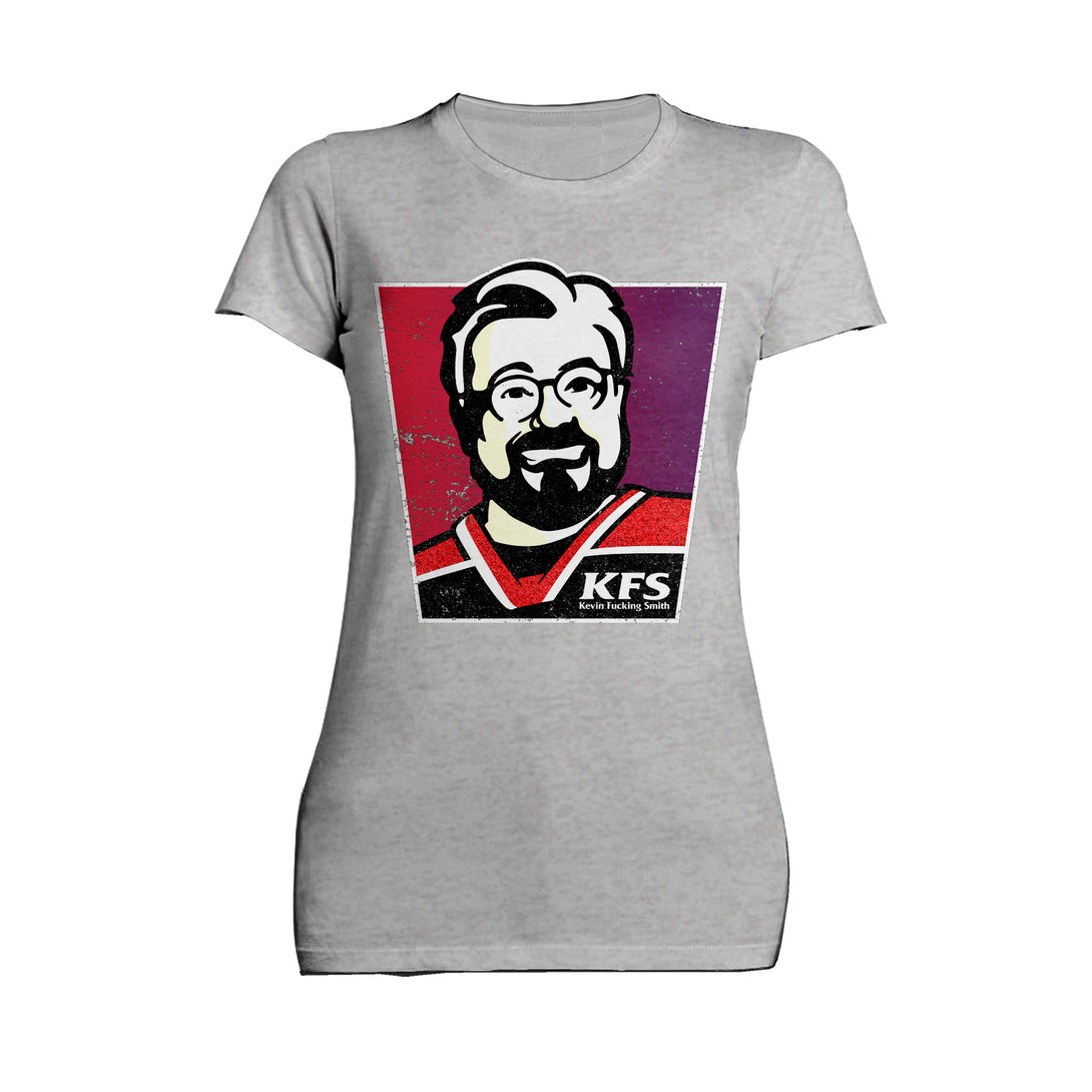 Kevin Smith Remix KFS Logo Meme KFC Parody FCK Lol Geek Fan Official Women's T-Shirt Sports Grey - Urban Species