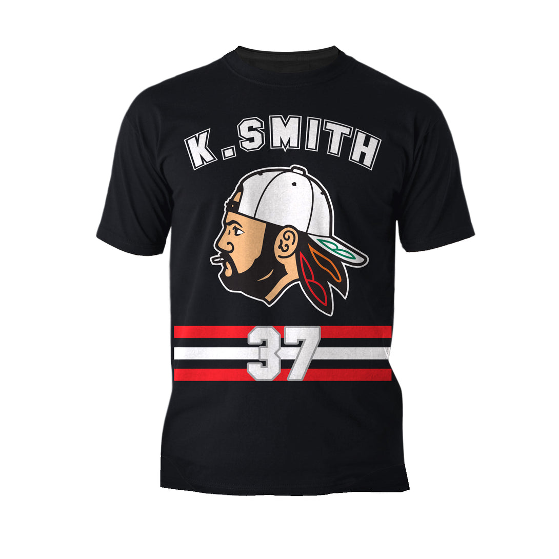 Kevin Smith VASHL Street Hockey League Jersey Team Hawks 37 Official Men's T-Shirt Black - Urban Species