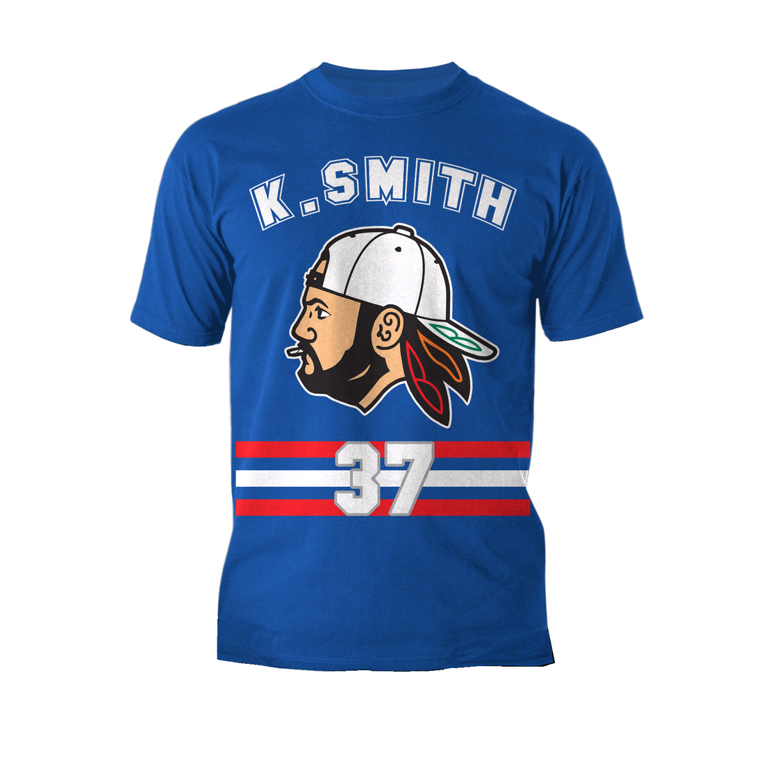 Kevin Smith VASHL Street Hockey League Jersey Team Hawks 37 Official Men's T-Shirt Blue - Urban Species